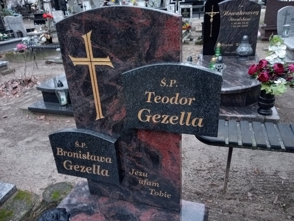Teodor Gezella 1923 Pakość - Grobonet - Wyszukiwarka osób pochowanych