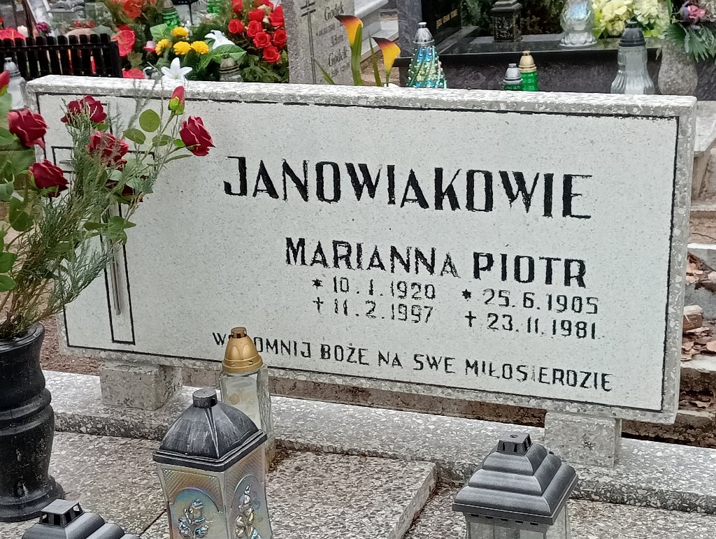 Marianna Janowiak 1920 Pakość - Grobonet - Wyszukiwarka osób pochowanych