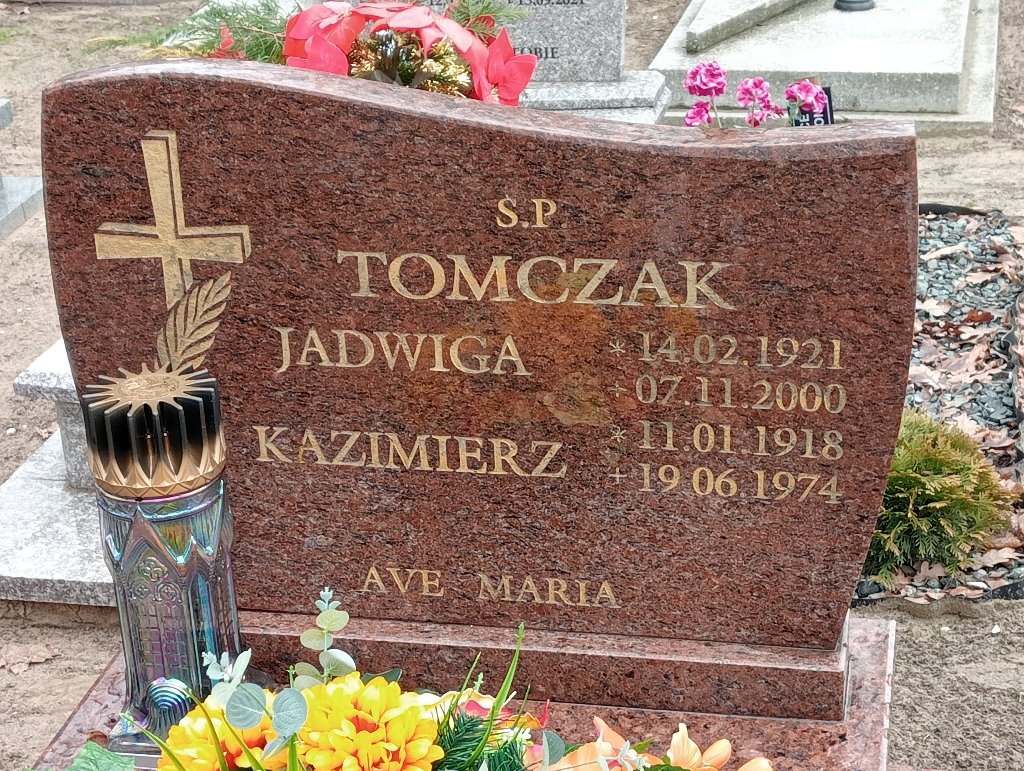 Kazimierz Tomczak 1918 Pakość - Grobonet - Wyszukiwarka osób pochowanych