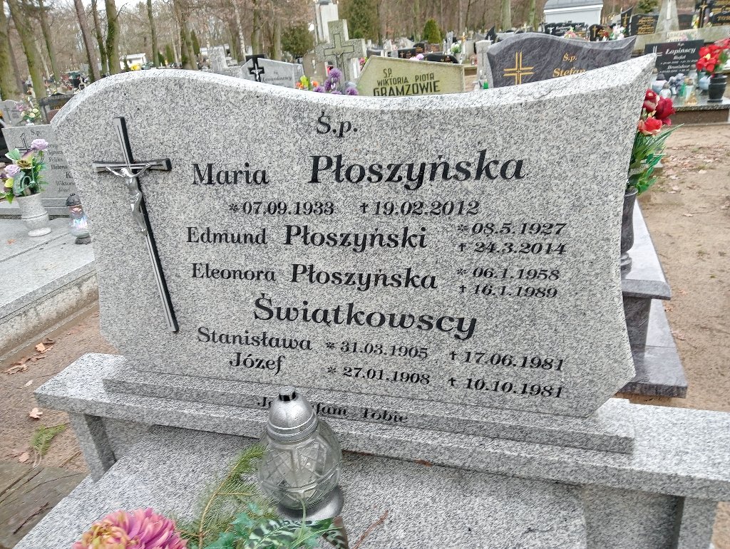 Eleonora Płoszyńska 1958 Pakość - Grobonet - Wyszukiwarka osób pochowanych