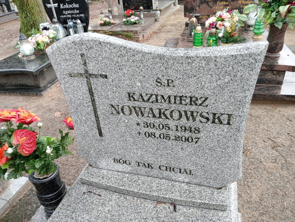 Kazimierz Nowakowski 1948 Pakość - Grobonet - Wyszukiwarka osób pochowanych