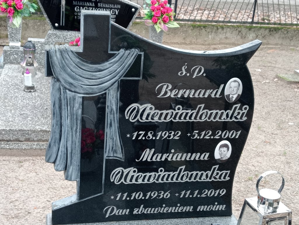 Marianna Niewiadomska 1936 Pakość - Grobonet - Wyszukiwarka osób pochowanych