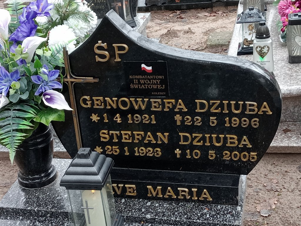 Genowefa Dziuba 1921 Pakość - Grobonet - Wyszukiwarka osób pochowanych