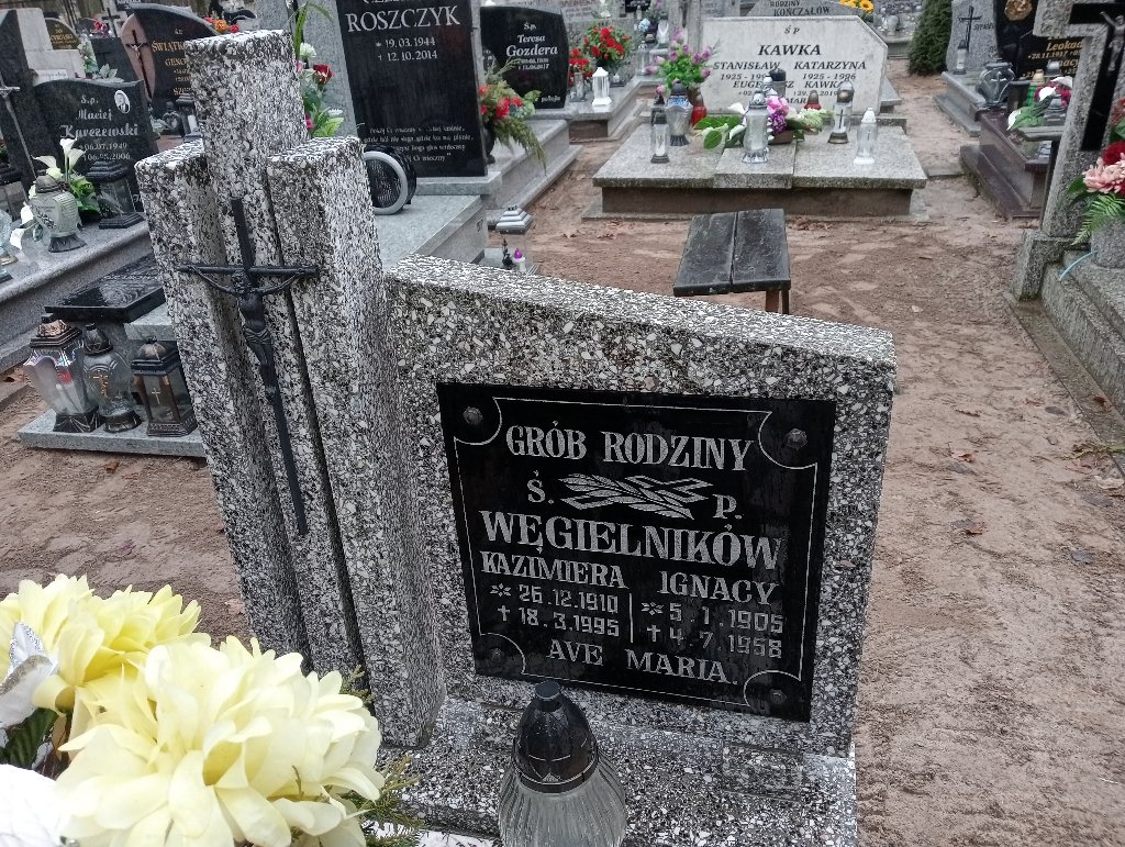 Kazimiera Węgielnik 1910 Pakość - Grobonet - Wyszukiwarka osób pochowanych