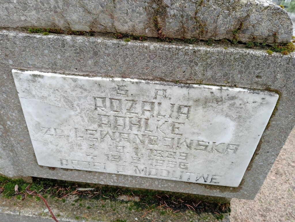 Rozalia Pahlke 1889 Pakość - Grobonet - Wyszukiwarka osób pochowanych