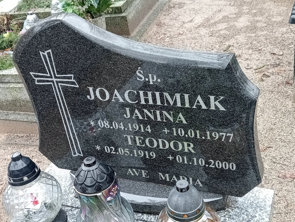 Janina Joachimiak 1914 Pakość - Grobonet - Wyszukiwarka osób pochowanych