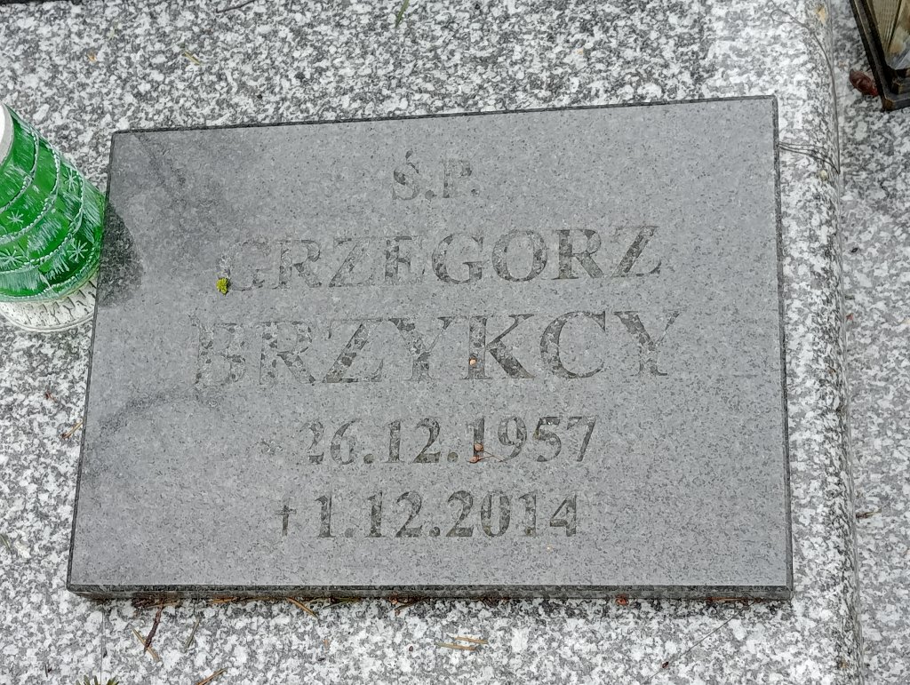 Grzegorz Brzykcy 1957 Pakość - Grobonet - Wyszukiwarka osób pochowanych