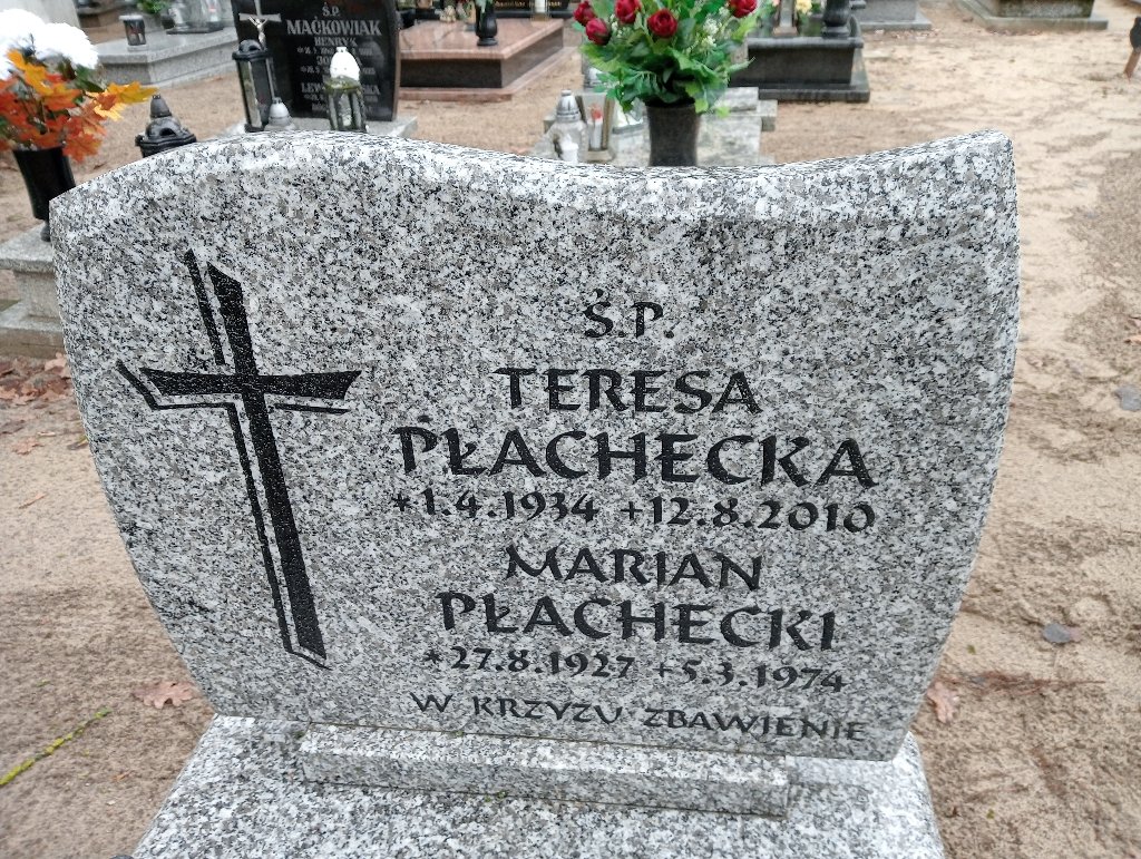 Teresa Płachecka 1934 Pakość - Grobonet - Wyszukiwarka osób pochowanych