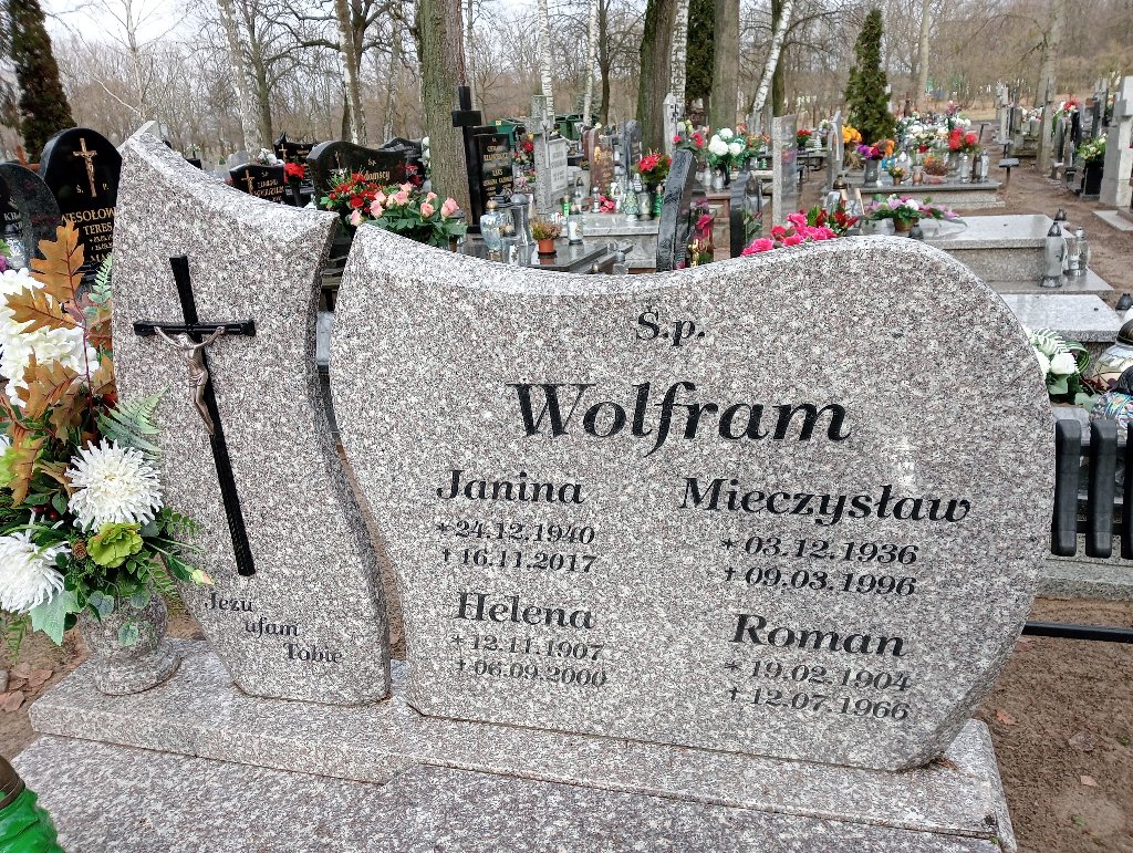 Janina Wolfram 1940 Pakość - Grobonet - Wyszukiwarka osób pochowanych