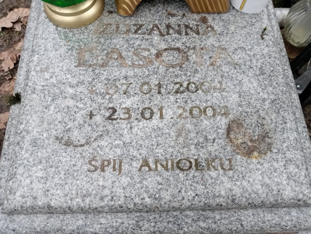 Zuzanna Lasota 2004 Pakość - Grobonet - Wyszukiwarka osób pochowanych