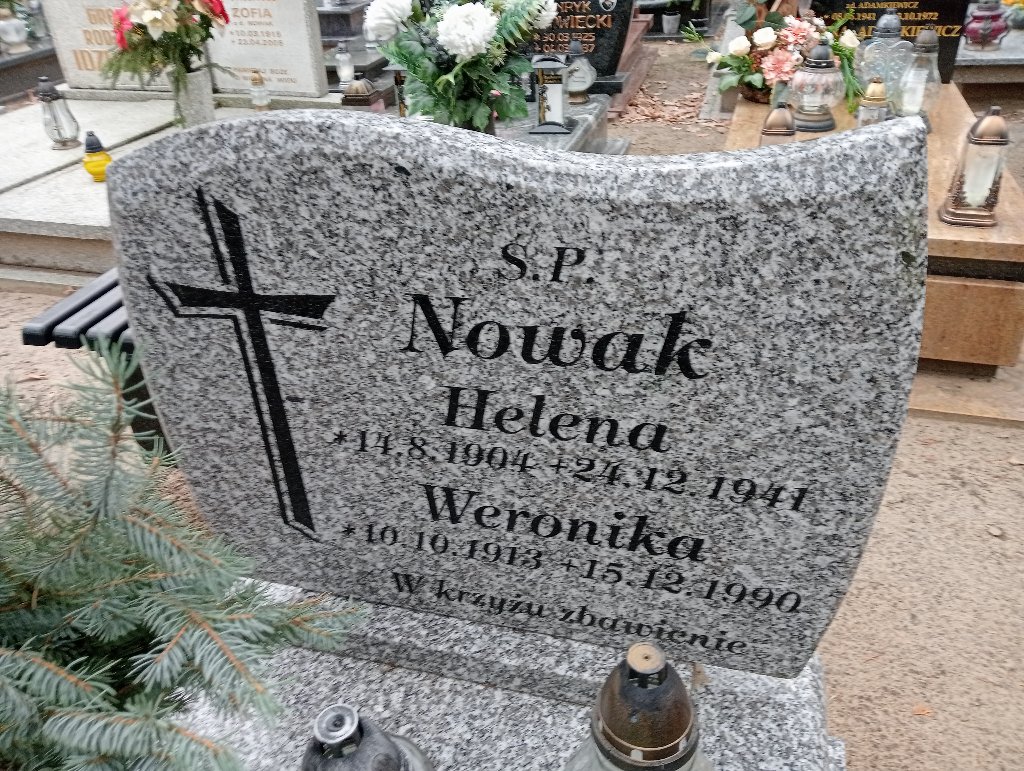 Helena Nowak 1904 Pakość - Grobonet - Wyszukiwarka osób pochowanych