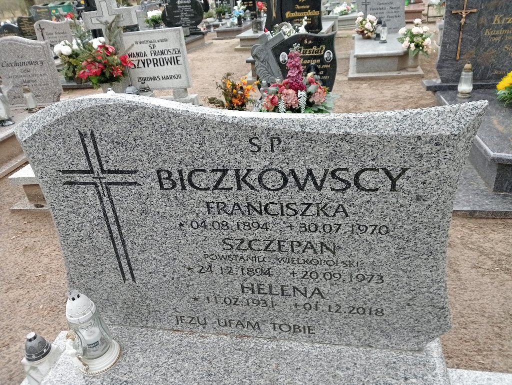 Szczepan Biczkowski 1894 Pakość - Grobonet - Wyszukiwarka osób pochowanych