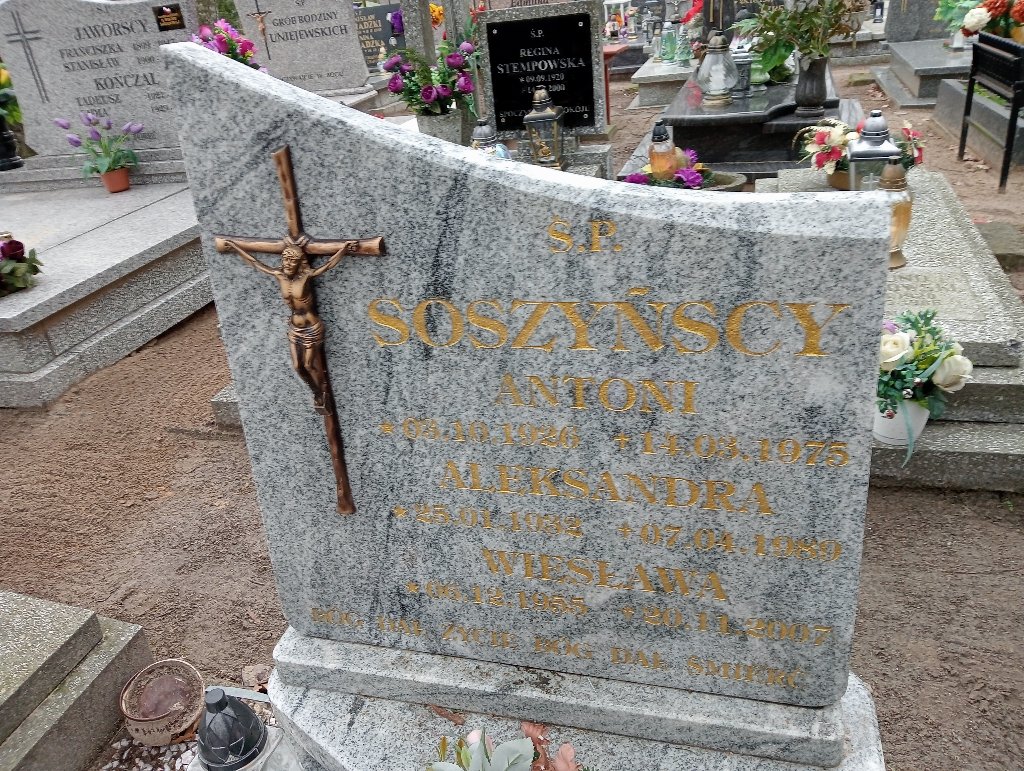 Aleksandra Soszyńska 1932 Pakość - Grobonet - Wyszukiwarka osób pochowanych