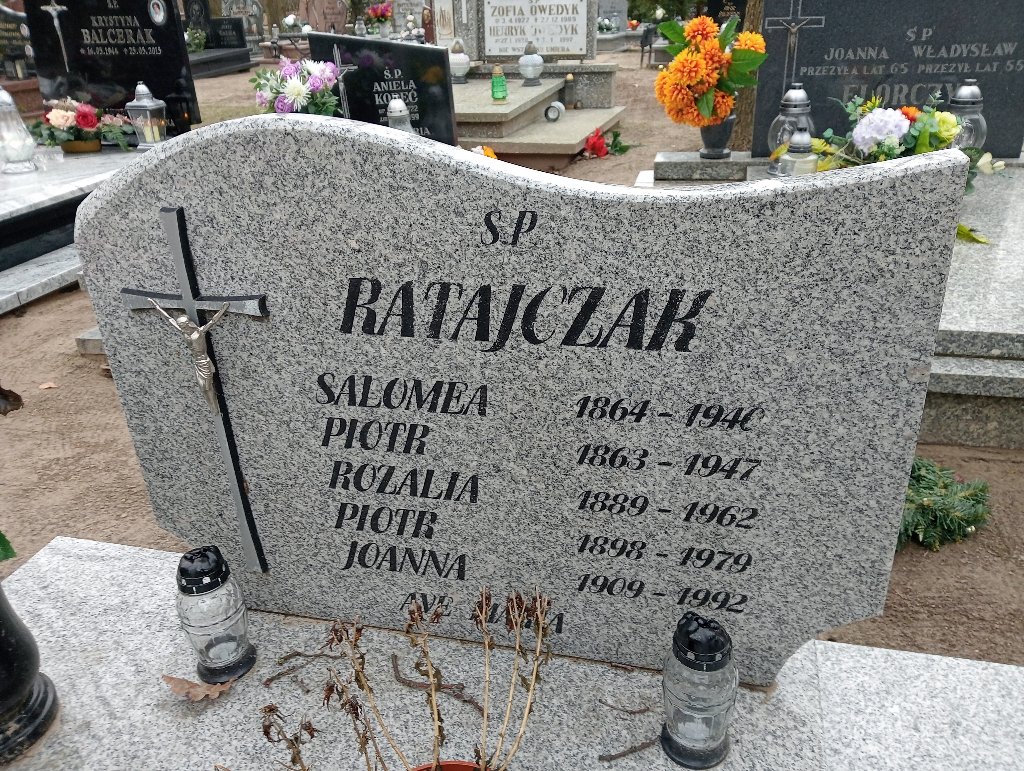 Joanna Ratajczak 1909 Pakość - Grobonet - Wyszukiwarka osób pochowanych